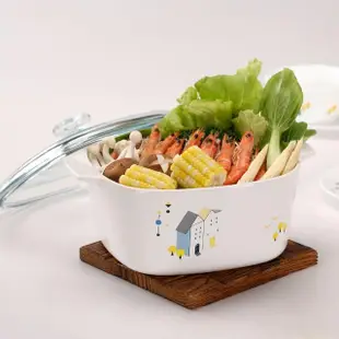 【CorelleBrands 康寧餐具】5L方型康寧鍋-多色可選