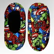 New Kids The Avengers Iron Man Slippers Super Soft Fleece Lined Size Sm/Med 8-13