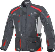 Büse Torino II Motorcycle Textile Jacket, black-red, Size L for Men Black Red