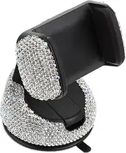 1 Set Car Holder Car Cellphone Holder Car Mobile Phone Holder Diamond Phone Holder Auto Phone Holder Phone Brackets Phone Bracket for Car Truck Cell Phone Abs White GPS