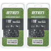 Chainsaw Chain 18 Inch .058 3/8 68DL for Homelite 73EXL068G 550 650 2-Pack
