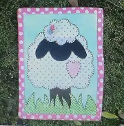 Woolie Wannabe Mug Rug Pre-cut Applique Kit, Sewing Kit Stitches of Love Quil...