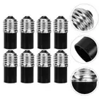 8pcs Plated Nickel Lamp Sockets E27 to E12 Adapters Candelabra Light Bulb