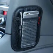 Car Interior Storage Net Pouch Bag Phone Holder Organizer Pocket Black Accessory (for: Volvo)