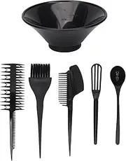 Professional Hair Dye Kit Multifunctional Soft Nylon Brush Set Black Hair Tinting Bowl Brush Set