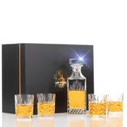 Don Vassie Luxury Whisky Decanter Set with 4 Glasses-KING'S CANYON