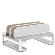 Double Vertical Laptop Stand for MacBook Aluminum Desktop Holder Storage Bracket Adjustable For Samsung/HP/Dell Notebook 10-17.3