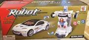 Robot Deform Transforms Toy Car/Robot*White*
