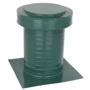 Unbranded Static Roof Vent 14"x14"x15" Aluminum Green UV Resistant Heavy Duty
