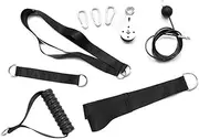Fitn DIY Pulley Cable Attachment System Arm eps Triceps Hand Strength Trainning Home Gym Workout Equipment Carabiner Steel Cable Mute Steel Pulley Multicolor757