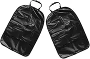 Toddmomy 2pcs Car Seat Back Protectors Kick Mats for Car Seat Protection Easy Clean Backseat Covers with Straps Vehicle Models