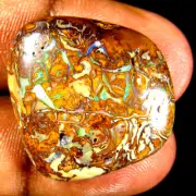 25.40 ct Valuable Fancy (23 x 23 mm) Multi Color Australian Koroit Boulder Opal