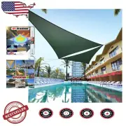 Green Right Triangle Sun Shade Sail 18' x 18' x 25.5' - Water Resistant