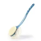 Shower Body Brush with Bristles & Loofah, Back Scrubber Long Handle for Skin
