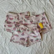 Rumi + Ryder nwt Graphic shorts bundle light pink girls size 10 watermelon