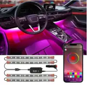 orahon Car LED Lights,Smart App Control,RGB Inside Car Lights DIY Dynamic Color