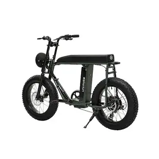 【SEic】復古Unimoke城市電動輔助自行車 街頭墨軍綠