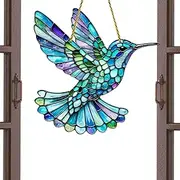 Hummingbird Acrylic Suncatchers | Bird Sun Catchers Acrylic Hummingbird Pendant | Acrylic Window Hummingbird Pendant for Window, Living Room, Wall, Garden Display