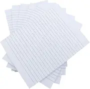 Creatiburg Big Sticky Notes Lined White Color 6x8 inches 50 Sheets/Pad 6 Pads/Pack Large Self-Stick Note Pads with Lines, Easy Post Individually Wrapped, Office Supplies School Gift Set