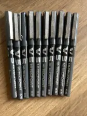 Pilot V5 Hi-Tecpoint Pure Liquid Ink 0.5mm Rollerball Pens,BlackRef-BXV5(10 PENS