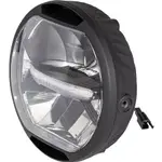 【德國LOUIS】KOSO LED頭燈 黑色扁平薄型俐落外觀摩托車重機重車檔車前燈機車大燈含位置燈 編號10037018