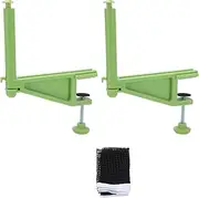 Professional Portable Table Tennis Net Set with Adjustable Clamp Post Screw Fixation for Indoor Outdoor Training Practice Sports Games Plastic Nylon Material 21.5oz Weight