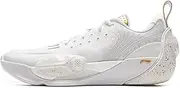 [LI-NING] Wade All City 12 Encore & 13 Series Men Basketball Shoes Lightweight High Rebound Professional Basketball Sneakers ABAU029 ABAU051 ABAV001 ABAV017, Standard White/Golden, 9