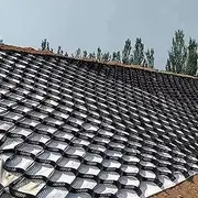 Ground Grid Steep Driveway Grid for Gravel/Muds, Stably Soil Floor Foundation Permeable Pavers for Outdoor Shed Patio(4x6 m/13x20 ft)