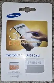 SAMSUNG Micro SD Card MicroSD 32gb EVO With Adapter Class 10 OEM