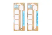 2x White Magic Cleaner Stain Remover w 4 Sponges For Coffee Tea Cup & Mug White