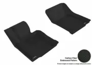 Black Floor Liners For 2011-2016 Mini Cooper , 1st Row 2 Piece Floor Liners