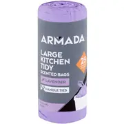 Armada Large Kitchen Tidy Bag Lavender/Lemon Scented 25 pack