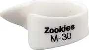 Dunlop Z9002M30 Zookies™ Thumbpicks, White, Medium 30⁰, 12/Bag