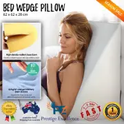 Bed Wedge Pillow Cool Gel Memory Foam Neck Back Elevation Support Rest Cushion
