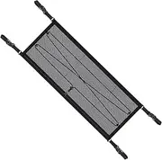 Stroller Net Attachment - Elastic Outdoor Camping Side Net Pocket,Mesh Storage Organizer with Adjustable Hooks High Weight Capacity for Caravans Trolley Automotive Trucks