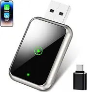 Wireless CarPlay Adapter for iPhone, Auto Wireless Adapter for iPhone iOS 12+ / Android 11+, Stable Control Plug and Play Car Play Dongle for OEM Wired Stable Control, No Delay