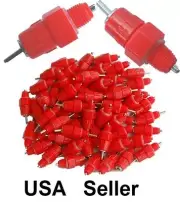 500 Pack Water Nipple Drinker Chicken Feeder Poultry Duck Hen Screw In Style