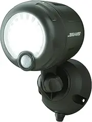 Mr. Beams Wireless 200 lm Battery-Operated Outdoor Motion-Sensor-Activated LED Spotlight, Brown, MB360XT-BRN-01-00