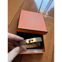 在飛比找蝦皮購物優惠-Hermès 愛馬仕mini Kelly 手環（大象灰/玫瑰