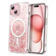 Glitter Case for iPhone 15 6.1-Inch Compatible with MagSafe, Clear Cute Bling