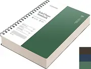 EMSHOI A4 Spiral Notebook College Ruled Lined Journal, 11.2" X 8.27", 300 Pages, 100gsm Thick Paper, Waterproof Softcover, Twin-Wire Binding, for Women Men School Work Business Writing, Gifts - Green
