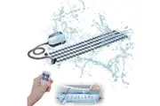Body Bubble Bath Machine - Home Spa Massage Mat with 9 Speed Settings, Inflatable Pillow and Remote Control, Relaxing Bath Mat Soothes Tense Muscles (124CM)