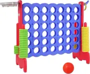 Giant 4-In-A-Row Connect Game Outdoor, Jumbo 4-To-Score Yard Games for Kids and