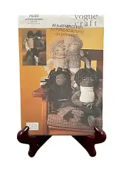 vogue craft sewing patterns makes six sock dolls and clothes 7535 uncut