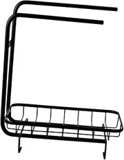 1pc Dishcloth Drainer Dishcloth Holder Sink Storage Rack Kitchen Sink Organizer Sink Shelf Table Stand Sponge Holder Sink Shower Hanging Towel Thickened Carbon Steel