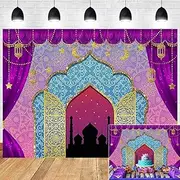 Aladdin Backdrop Photography Vinyl 8x6ft Photo Booth Studio Props Princess Baby Shower Arabian Moroccan Nights Birthday Party Magic Genie Indian Luxurious Photo Background