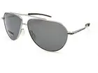 Bolle Livewire Polarized Sunglasses Matte Silver with TNS Grey Lenses BS142002