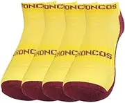 NRL Brisbane Broncos High Performance Sport Ankle Supporter Socks | National Rugby League | 4 pair | Men's Sizes