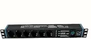 Infitronic - INSV1023 – 19 Inch PDU 1U 6-Way Power Strip Power Distribution with Surge Protection + Power Indicator