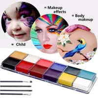 在飛比找蝦皮購物優惠-12 colors face painting paint 